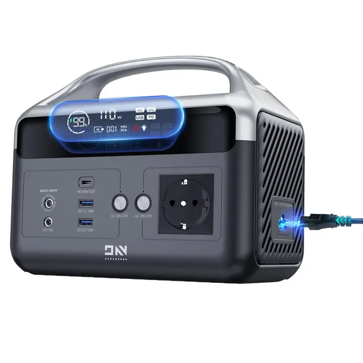DaranEner NEOZ Estación de Energia Portátil kit supervivencia 72 horas, generador de luz inverter electrico solar portatil, ,cartuchos de gas,300W, Batería Externa LiFePO4 179.2Wh, Linterna LED, Carga Rápida en 1.5 horas, supervivencia grupo electrogeno - 1