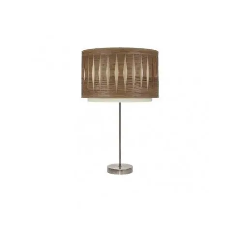 FABRILAMP Lámpara de Sobremesa Alexandra 1xe27 Cuero/madera Oscura 61x30x30 Cm - Iluminación Cálida - 1