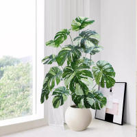 Planta Artificial De Hojas De Monstera Deliciosa Pothos Alocasia 40-103cm Decoración Festiva Para El Hogar Y La Oficina - details 3
