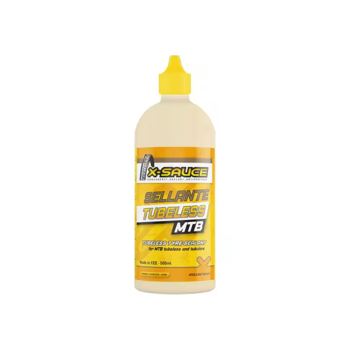 Sellante X-SAUCE 500ml - Protección Duradera para Cubiertas Tubeless - Liquido Antipinchazos - 1