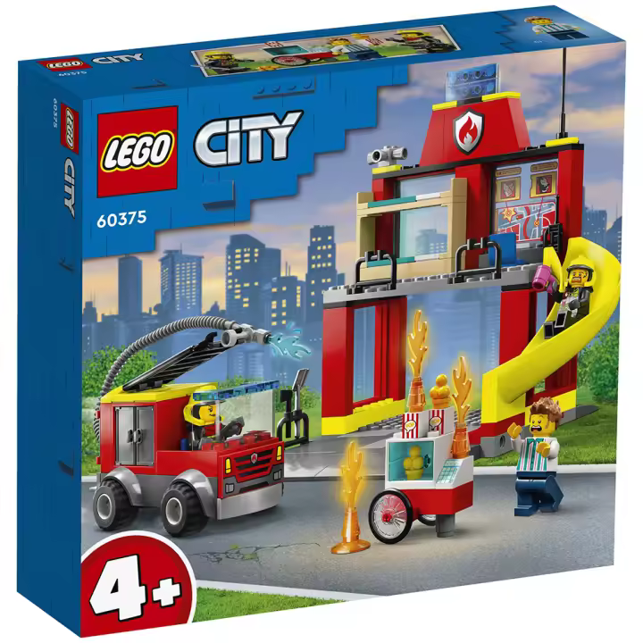 LEGO CITY - PARQUE DE BOMBEROS Y CAMIÓN DE BOMBEROS, 60375, TIENDA CON LICENCIA OFICIAL - 1