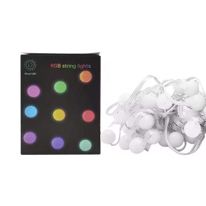 Luz De Cadena Inteligente RGB LED Exterior 5M 10M Para Jardín Decoración De Fiesta Y Vacaciones Control APP DIY Luces Twinkle - 1