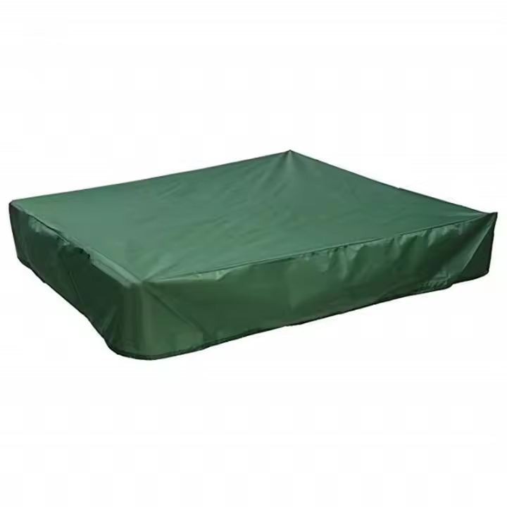 Cubierta de caja de arena, tela Oxford, toldo de refugio de granja, accesorios de protección multiusos, cuadrado, a prueba de polvo, impermeable, con cordón de jardín (120*120*20cm) - 1
