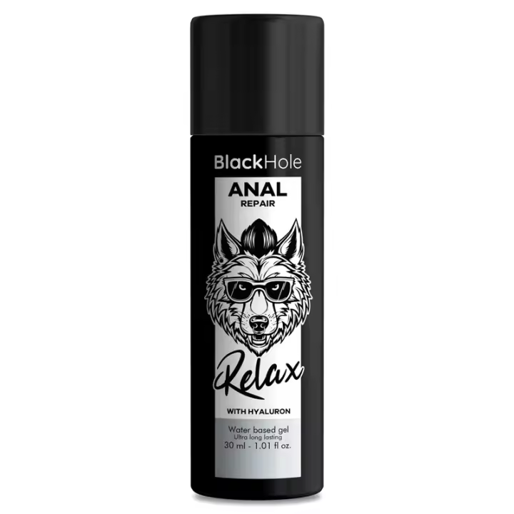 Lubricante Anal Base Agua Relax Black Hole 30/100 ML - 1