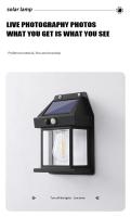 Luz De Pared Solar De Tungsteno Con Sensor De Movimiento IP65 Impermeable LED Para Patio Pared Del Porche Granero Garage - details 9