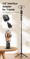 Gimbal Estabilizador P05 Soporte De Teléfono Móvil Para Escritorio Con Control Por Gestos Y Luz Adicional Opcional Rota 360 Grados Compatible Con AI Y Control Remoto Negro - details 16