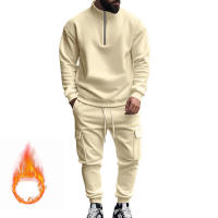 Conjunto Deportivo Casual Para Hombres Verano Otoño Invierno Con Cierre De Cremallera Y Veludo Tejido De Poliéster Talla S a XXXL - details 184