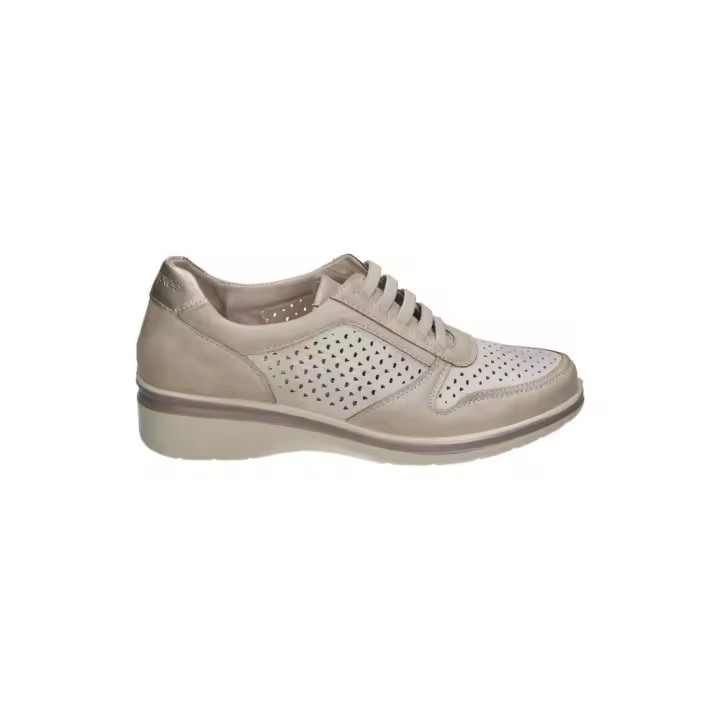 AMARPIES AMD28400AREN Sneakers mujer 35588 25V CASUAL SPORT PICADO CORDONES ARENA - 1