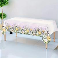 Mantel De Lavanda Light Purple Con Tema De Mariposa Para Decoración De Cumpleaños De Niña Y Baño De Manta De Mesa Moderna De Poliéster/Celulosa - details 5