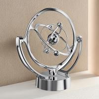 Modelo De Rotación Magnética Wobbler Tierra Movimiento Perpetuo Decoración De Escritorio Única Orbe Planetaria USB Regalo - details 3