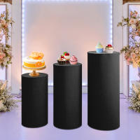 3Pcs Cubiertas Para Pedestal De Cilindro Para Decoración De Mesas De Postres Para Bodas Agradecimientos Cumpleaños Fiesta - details 8