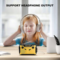 Radio de emergencia de 2500mAh, dispositivo Solar con manivela, para supervivencia al aire libre, escalada, senderismo, carga USB, Banco de energía，Prevención de desastres Previsión meteorológica Radio de emergencia - details 1