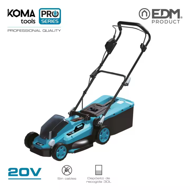 Cortacésped 20v  brushless (sin bateria y cargador) 97x93cm koma tools pro series battery - 1