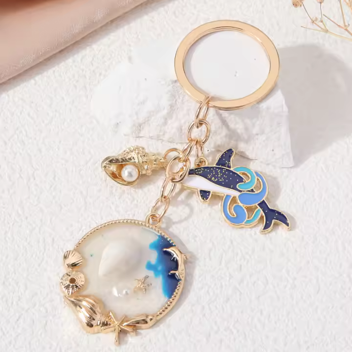 Llaveros De Ballena Encantadora Hechos a Mano Para Hombres Y Mujeres Regalo De Amistad Ideal Para Oceanos Y Vida Marina - 1