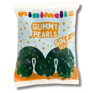 Golosinas sin azúcar Minimelis Perlas Verdes brillo 1kg. - 1