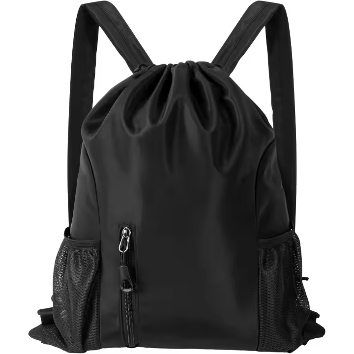 Mochilas de Cuerdas,Impermeable Deporte Mochila Ligera Nylon Bolsa de Gimnasio with Cordón para Hombre Mujer,Gym Bag para Deporte - 1