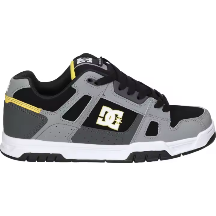 DC SHOES | Zapatillas DC Shoes Stag para Hombre – Zapatillas Casual en Color Gris con Detalles – Sneakers con Cordones – Estilo Casual – Cómodas – De Alta Calidad – Modelo 320188-GY1 - 1