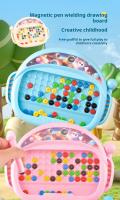 Tablero De Dibujo Magnético Para Niños Con Pluma Y Cuentas Juguete Educativo Sensorial Montessori Regalo Para Niños Y Niñas - details 0