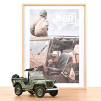 JEEP ARMY 1944 D-DAY, conmemoración desembarco de Normandía. escala 1:18 NOREV 189016 - details 1