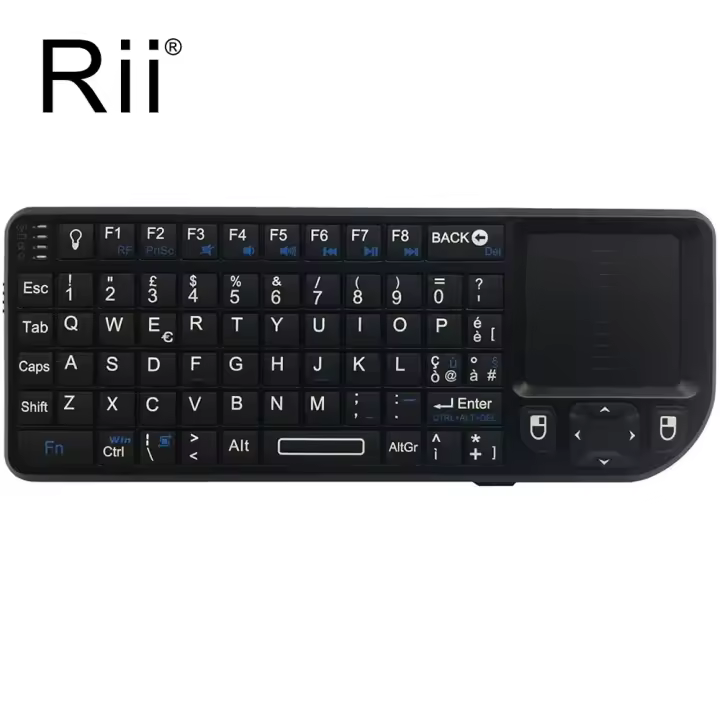Teclado Inalámbrico Mini Rii X1 2.4GHz Con TouchPad Para Android TV Box/PC/Laptop Español/Inglés Frances Keyboards Para Tablet Desktop Laptop - 1