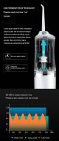 Irrigador Oral Portátil Flosser Dental Con 4 Punzantes USB Recargable 220ml 3 Modos De Uso Jet De Agua Para Higiene Bucal PH260 - details 11