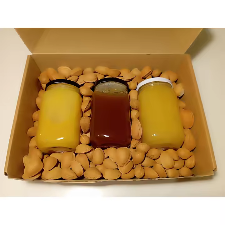 Caja Regalo Original Miel 3 Variedades Almendras Enteras - 1