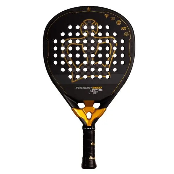 Pala Black Crown Patron Gold 2025 + regalo para Padel - Equipo deportivo de alta calidad para jugadores exigentes - 1