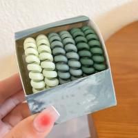 6pcs/lot Cinturones Elásticos De Cabello Coloridos Accesorios De Cabello De Goma Teléfono Múltiples Funciones Moda Para Mujer - details 6