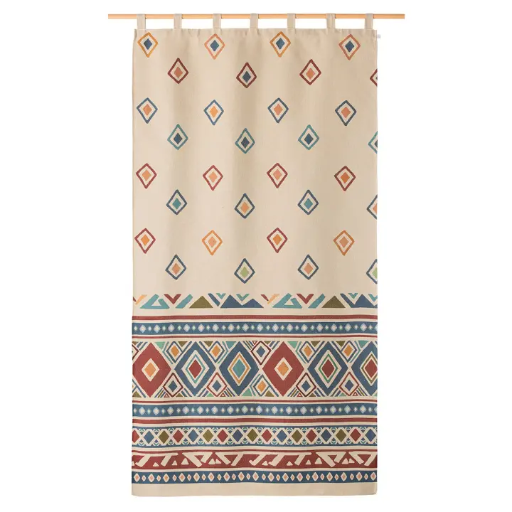 Cortina alpujarreña con trabillas ROMBOS Nº58 de 140x260 cm, de Lanovenanube - 1