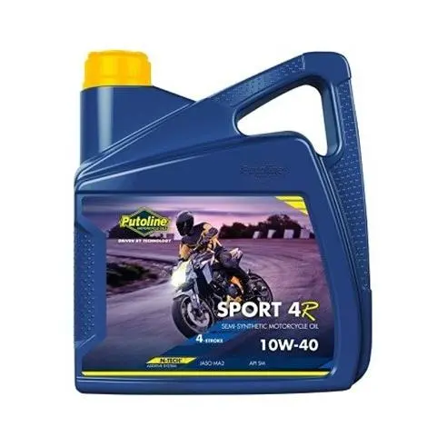 Aceite Putoline SPORT 4R 10W40 4 litros, aceite de moto semisintético | Máximo rendimiento en tu moto - 1