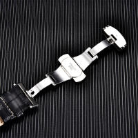 Correa De Reloj De Cuero Auténtico Para Negocios Reemplazo De Correa De Reloj 18mm 20mm 22mm 24mm Con Hebilla De Mariposa - details 6