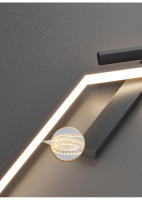 Lámpara De Pared LED Minimalista Moderna En Blanco Y Negro Para Decoración Interior Iluminación Dual Para Sala De Estar Y Dormitorio - details 11
