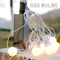 Luz De Cadena De Jardín LED G50 Milky IP44 Impermeable Para Fiesta Navidad Boda Camping Decoración De Año Nuevo 23M Con 100 Luces - details 3