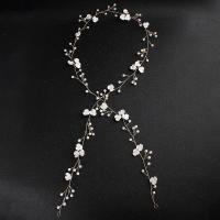 Adornos De Cabello De Boda Extra Largos Con Perlas Y Cristales Para Mujeres Y Niñas Accesorios De Cabello De Plata Para Occasiones Especiales - details 7