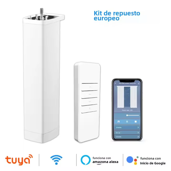 Motor De Cortina Inteligente Tuya WiFi/Zigbee Con Control Remoto RF Y APP Voz Control Para Alexa Google Assistant SmartThings - 1