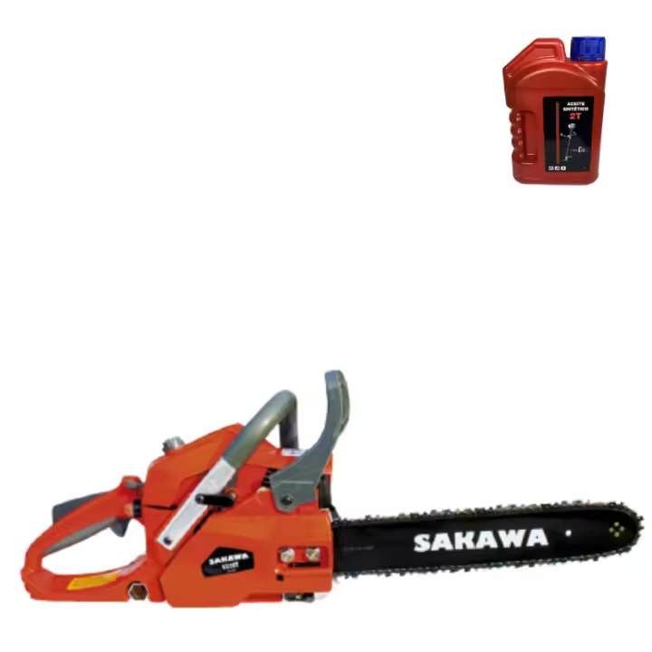 Motosierra Gasolina 38cc 16" + Aceite 2 Tiempos CS38T SAKAWA - 1