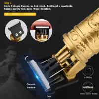 Máquina De Corte De Pelo Eléctrica Vintage T9 Afeitadora Profesional Para Hombres Recargable Barber Trimmer Para Hombres Con Diseño De Buda Dragón - details 0
