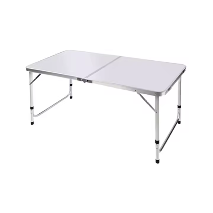 UD - Mesa Plegable Portátil de Aluminio 60x90cm -Muy Facil de Llevar！- Altura Ajustable 40-67cm Ideal para Camping y Picnic - 1