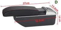 Reposabrazos Central Universal para Automóvil, Caja de almacenamiento de piezas modificadas, Modelo Universal - details 2