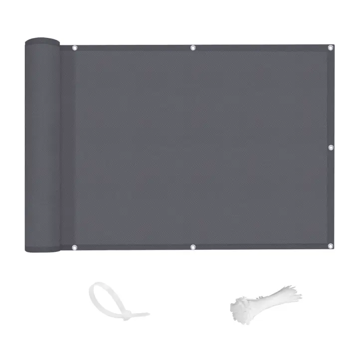 Manto De Sombra Impermeable Para Balcón Protección UV Del 70% Cubierta De Valla Para Patio Escudo De Sol Para Paredes De Madera Decoración De Jardín Y Piscina - 1