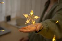 Curtain Garland LED De Estrella Y Luna Para Decoración De Eid Mubarak Y Ramadan Adorno De Navidad Para Casa Y Eventos Musulmanes Decoración De Fiesta Islámica - details 27