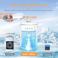 Aire acondicionado portátil de 1400ML con control remoto, mini aire acondicionado 4 en 1 con LED de 7 Colores - details 0