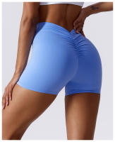 NCLAGEN Shorts De Yoga Para Mujer Cintura Alta Scrunch Levantamiento De Glúteos Cómodas Y Transpirables Para Gimnasio Y Fitness Prueba De Agachamiento Sensación De Naked Leggings - details 14