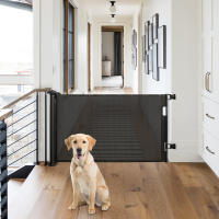 Barrera extensible para escaleras, barrera de seguridad para puertas, barrera de seguridad para perros, 0-150/180 cm, barrera de seguridad para bebés de 86 cm de altura - details 3