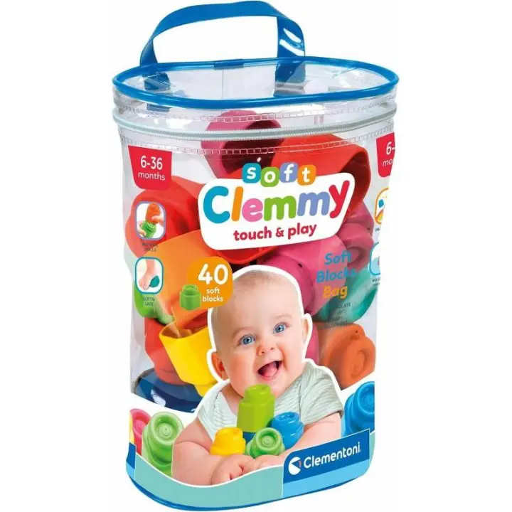 CLEMMY BAG 40 PIEZAS BLOQUES BLANDITOS DE CLEMENTONI - 1