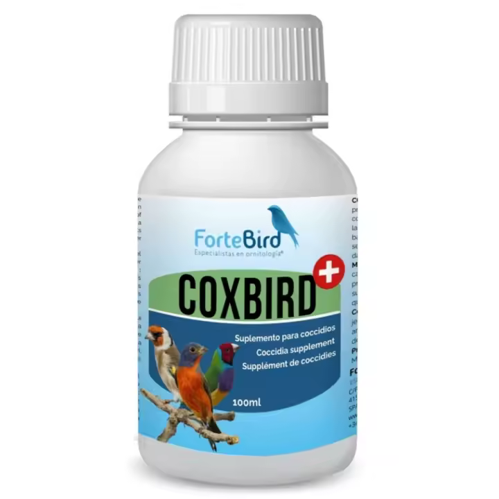 CoxBird liquido Suplemento para combatir la coccidiosis aviar 100ml Fortebird - 1
