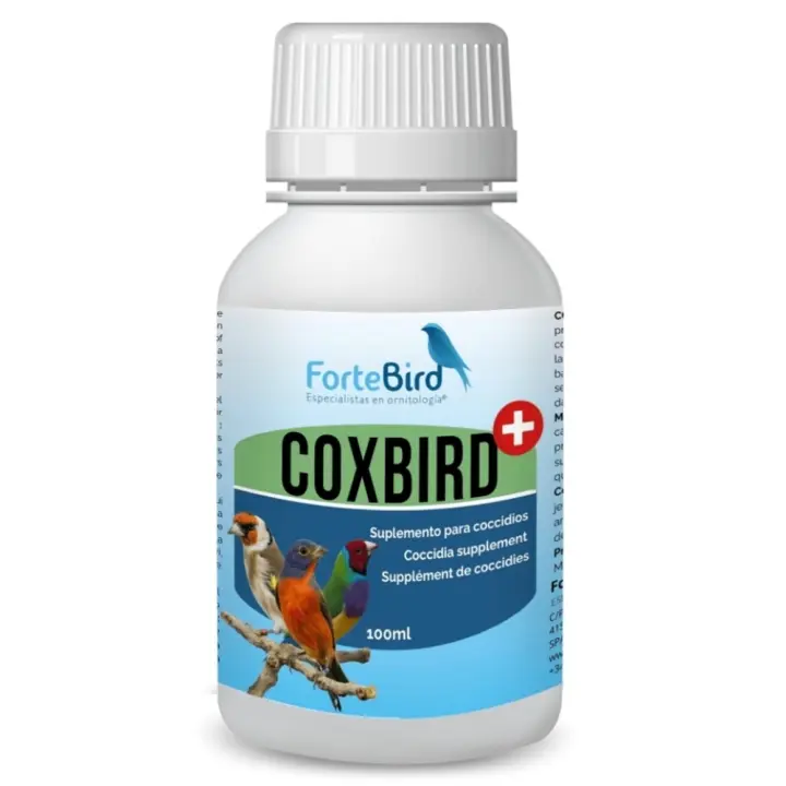 CoxBird liquido Suplemento para combatir la coccidiosis aviar 100ml Fortebird - 1