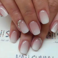 24pcs/set Uñas Postizas Cortas En Gradient Nude Rosa Jalea Brillante Estilo Cuadrado Ballet Frances Reutilizables Press on Falsas Uñas - details 12
