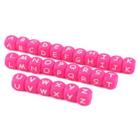 Sunrony 10-100Pcs Cuentas De Letras De Silicona 12MM Cuadradas Para Fabricación De Joyas Pulsera De Nombre DIY Accesorios Hechos a Mano - details 4