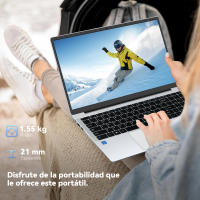 Portátil VANWIN de 15,6 pulgadas, Procesador Intel Celeron n4000, 1920x1080 IPS, 8GB RAM 256GB SSD, Windows11 Pro, WiFi5, Bluetooth 4,2, Teclado retroiluminado, Type-C, HDMI, USB 3,0*2, 160 ° DE SUSPENSIÓN/activación, 1,55 KG, con teclado en Español. - details 4